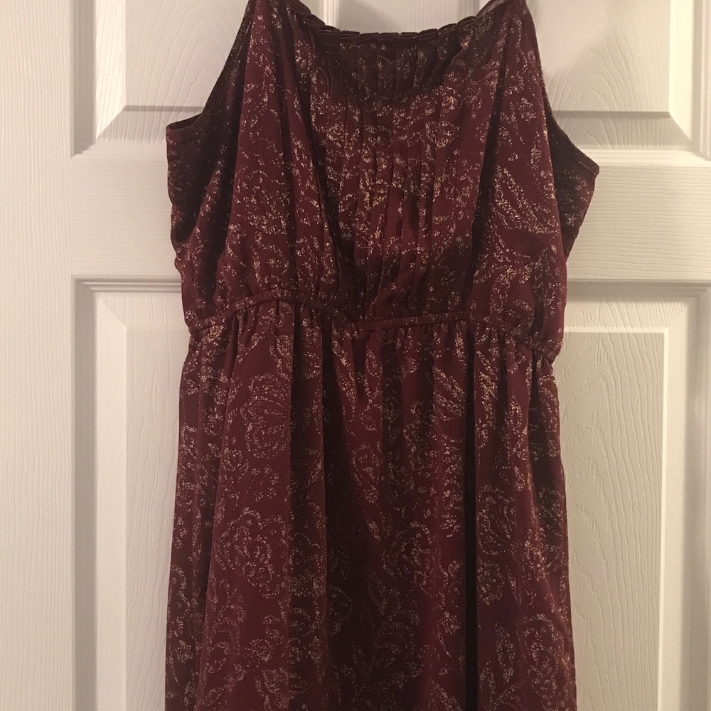 Charming Charlie Burgundy Sundress - Picture 2 of 2
